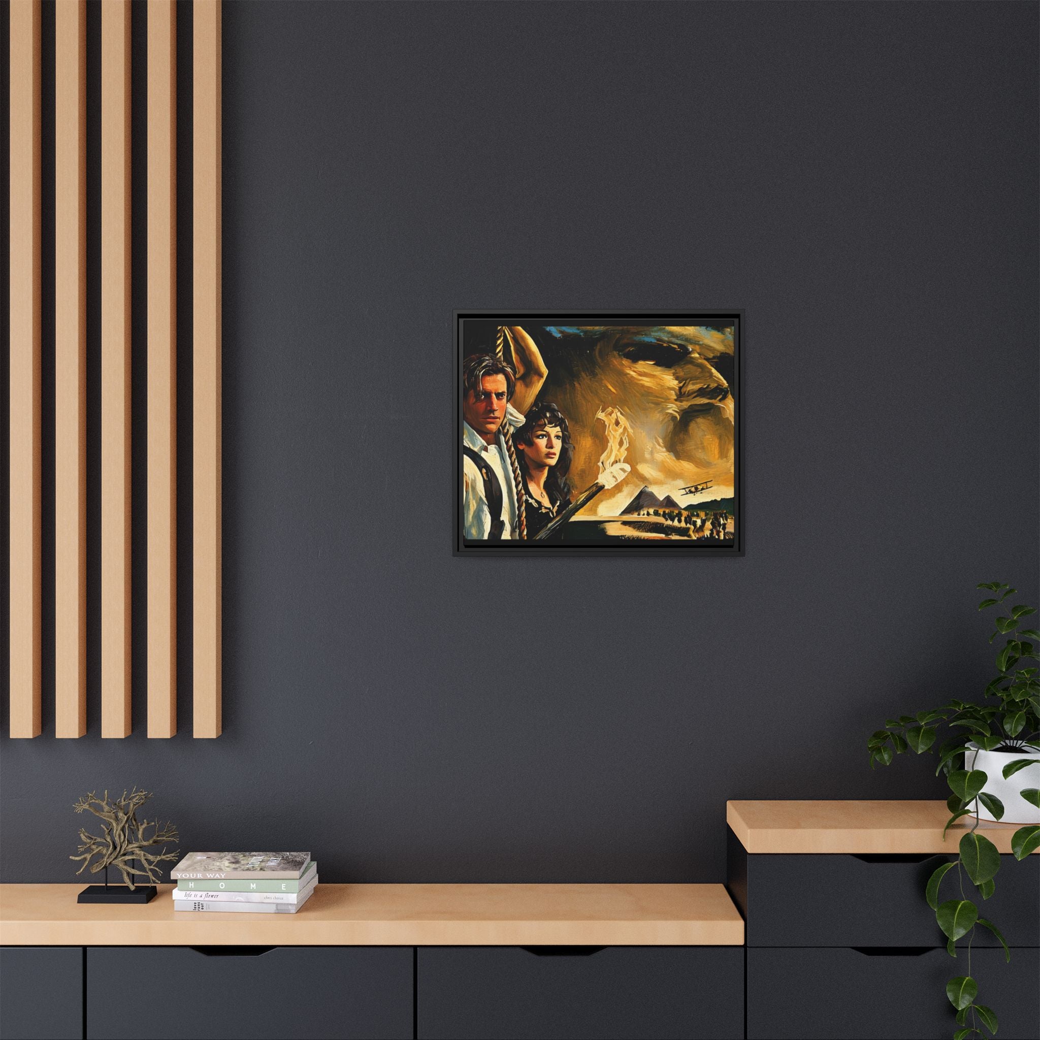 Rick & Evelyn Framed Canvas