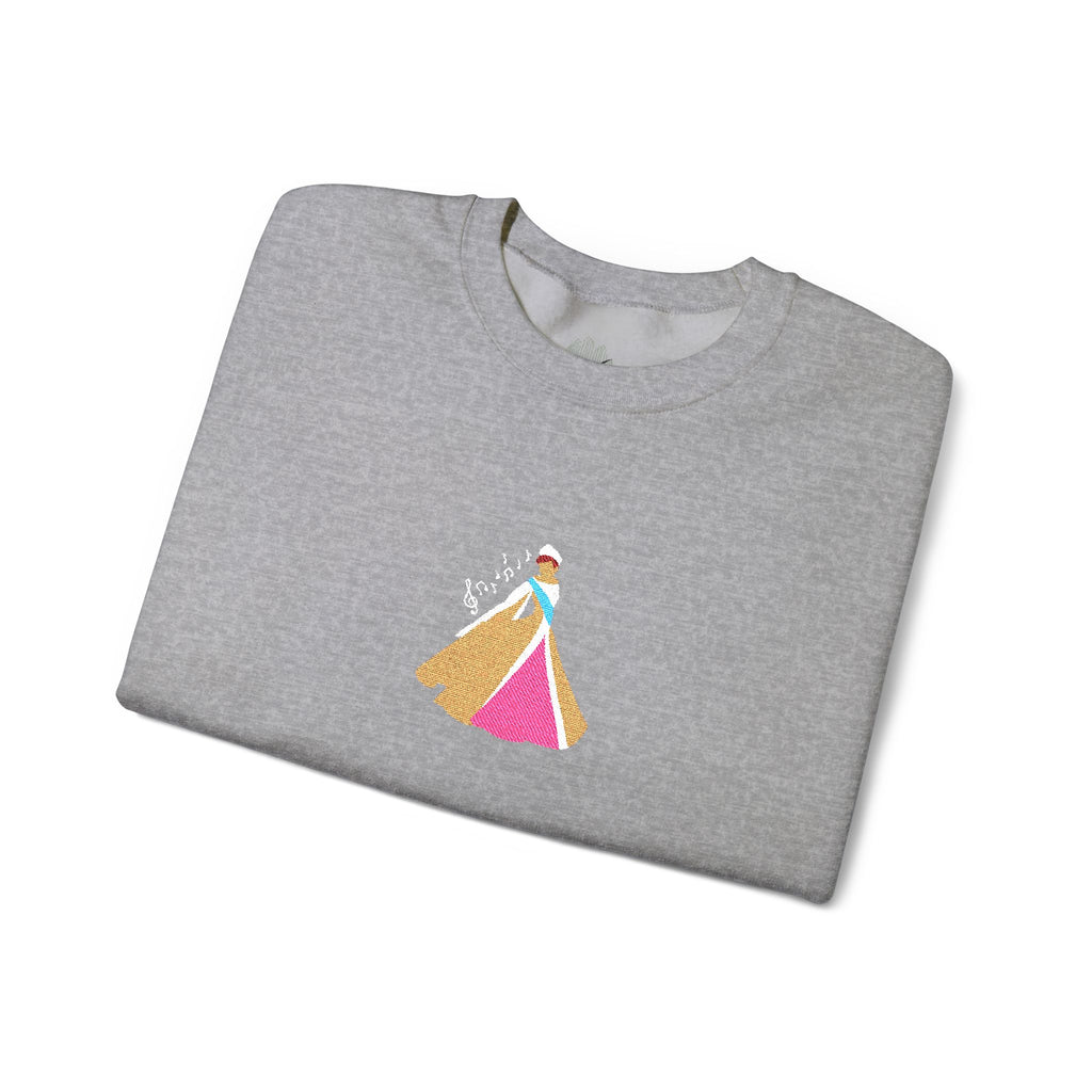 Embroidered Princess Crewneck Sweatshirt