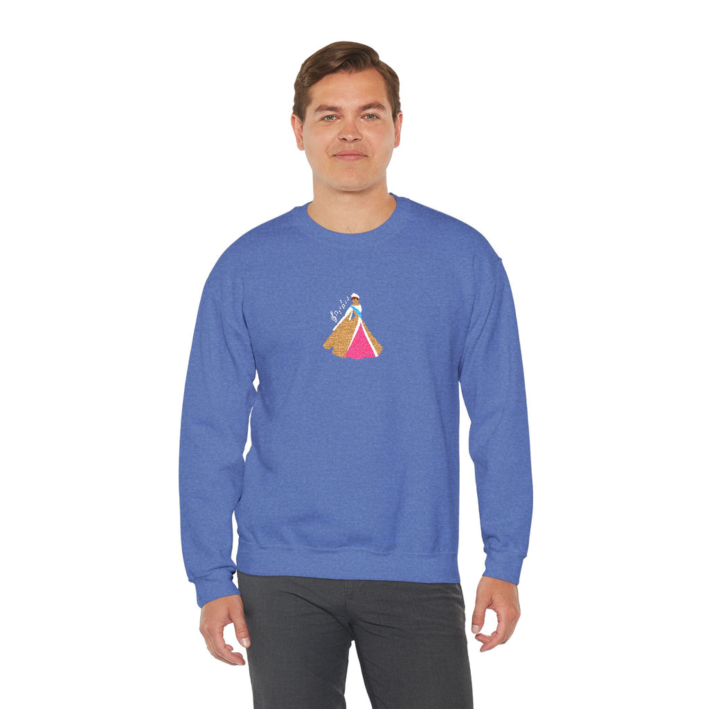 Embroidered Princess Crewneck Sweatshirt