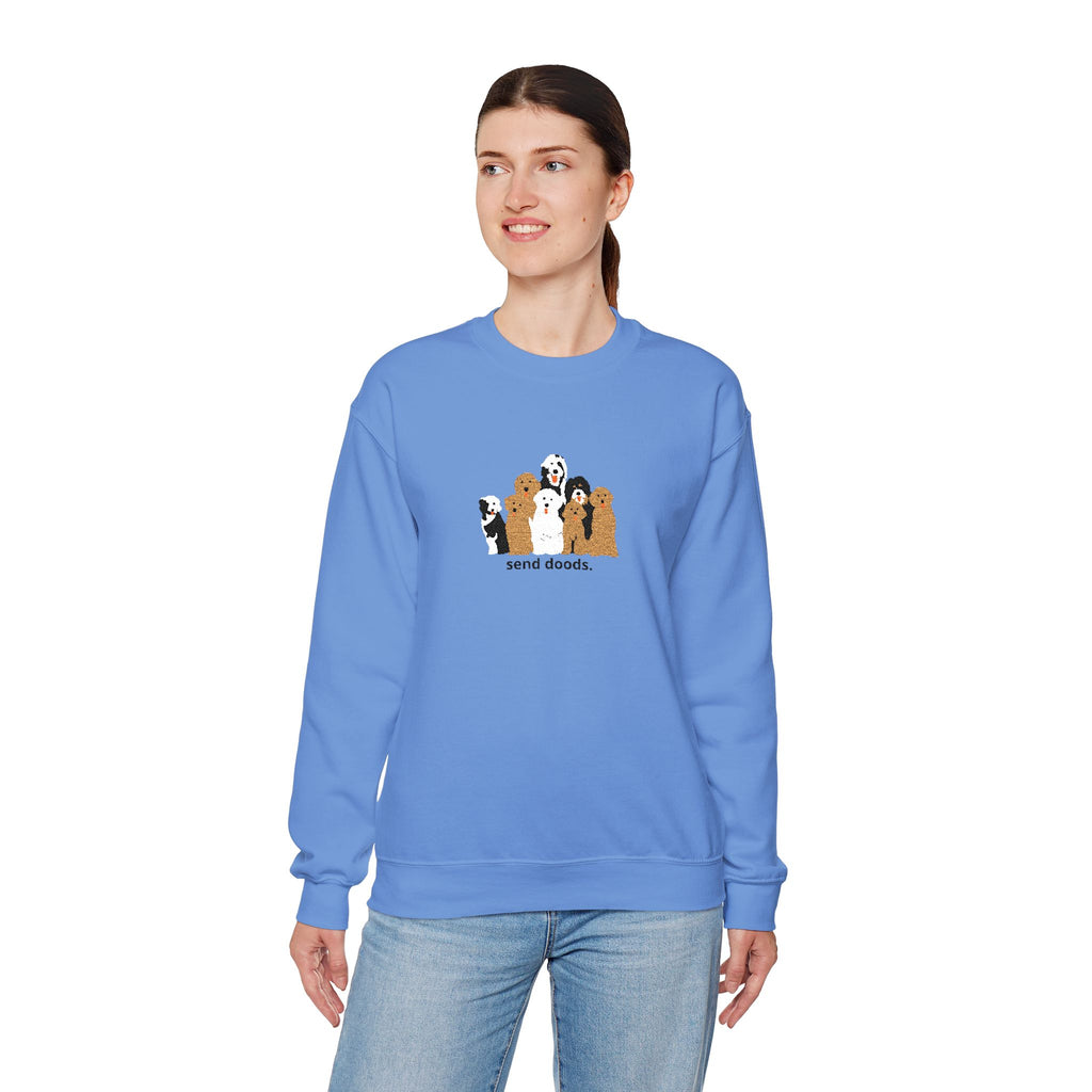 Embroidered Send Doods Crewneck Sweatshirt