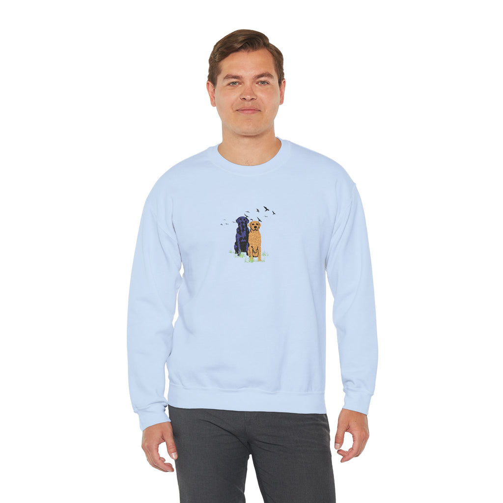 Embroidered Dog Crewneck Sweatshirt