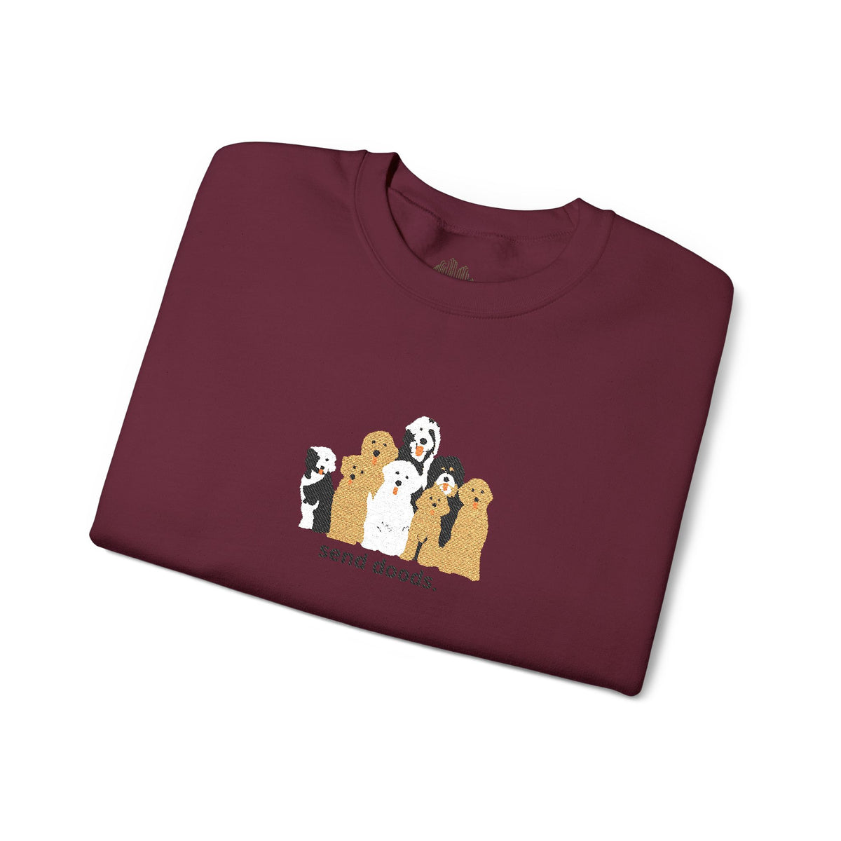 Embroidered Send Doods Crewneck Sweatshirt
