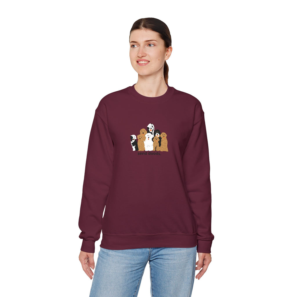 Embroidered Send Doods Crewneck Sweatshirt
