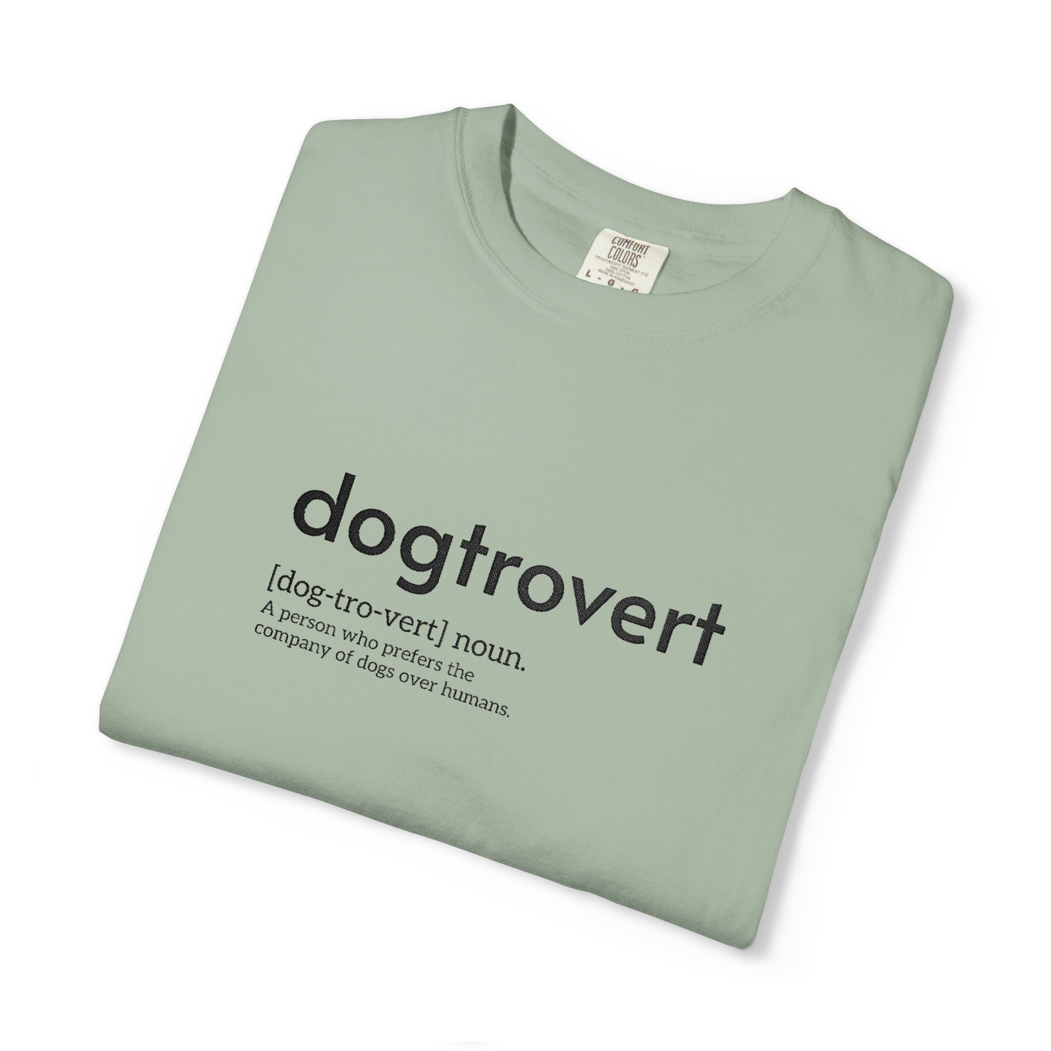 Dog-tro-vert Embroidered T-Shirt