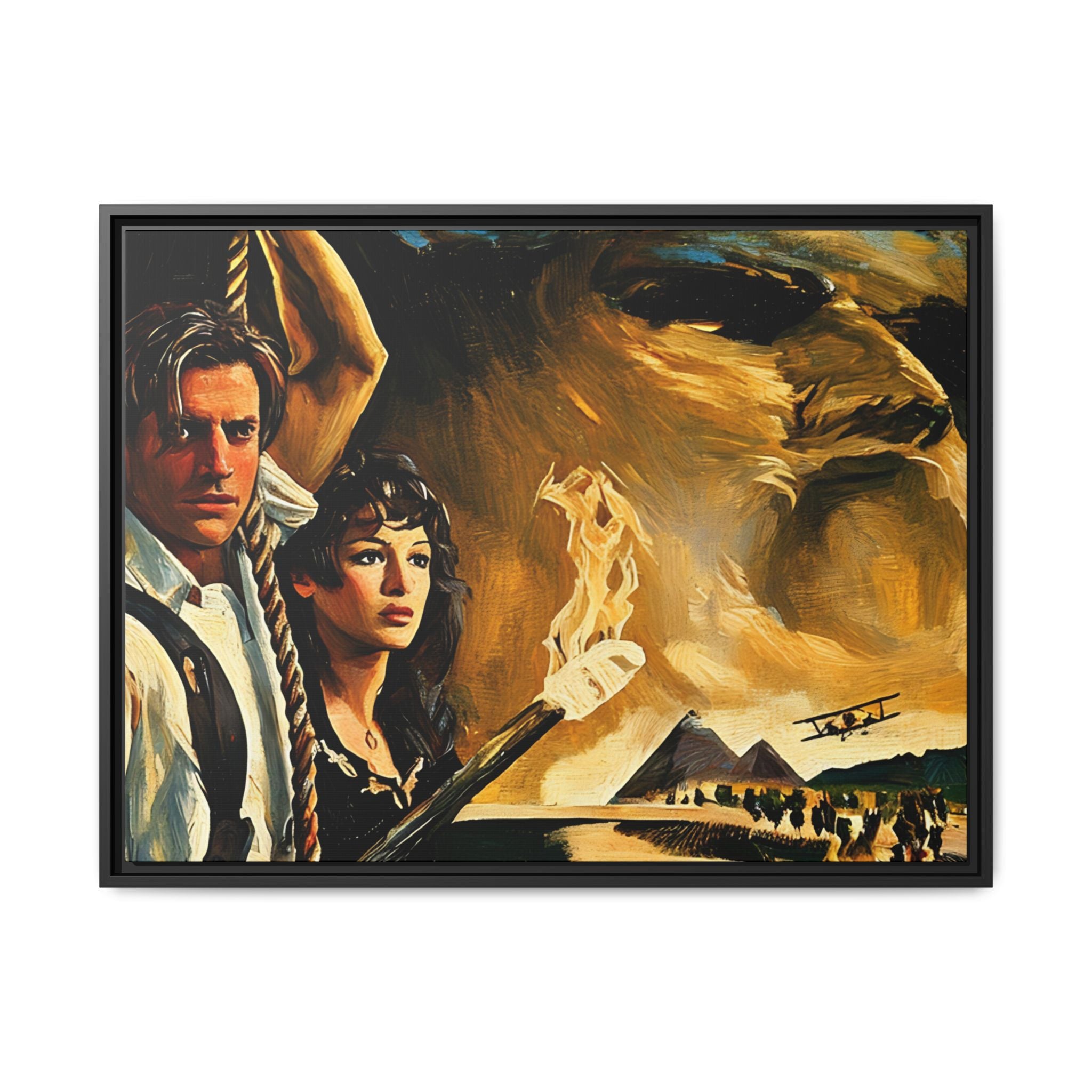 Rick & Evelyn Framed Canvas