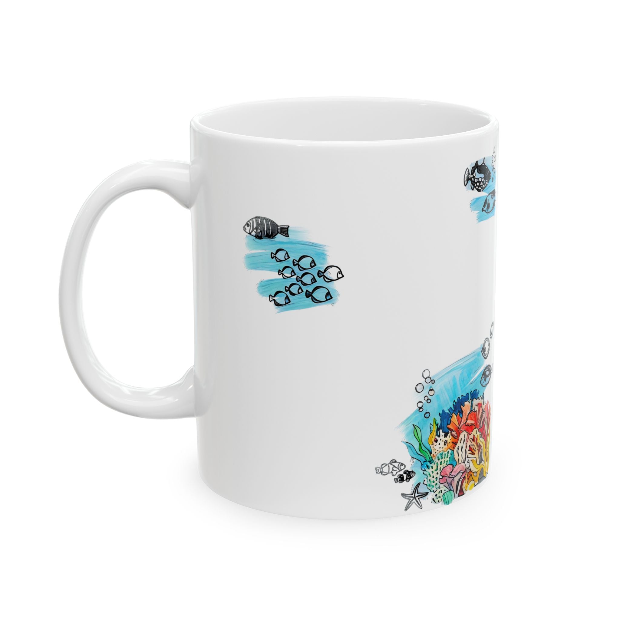 Under The Sea Doodle Coffee Mug