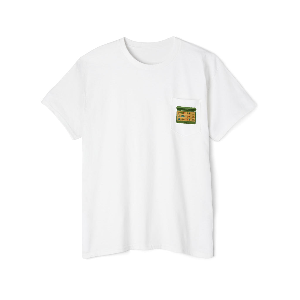 Fishing Illustration Pocket Tee