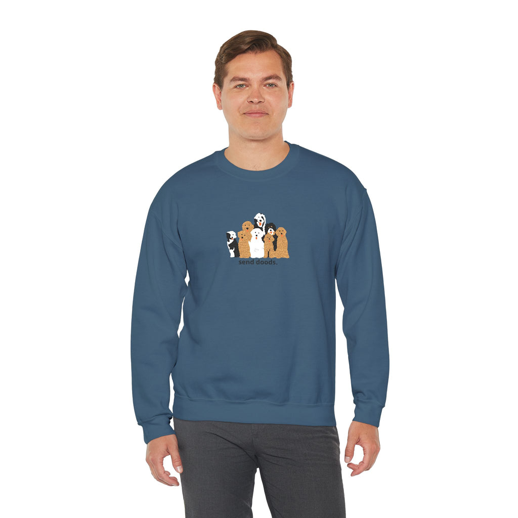 Embroidered Send Doods Crewneck Sweatshirt