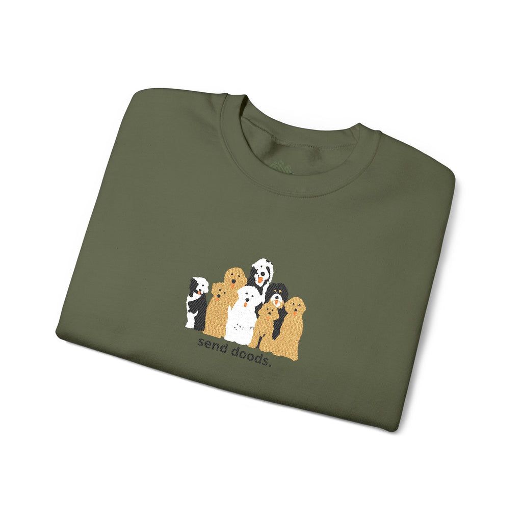 Embroidered Send Doods Crewneck Sweatshirt