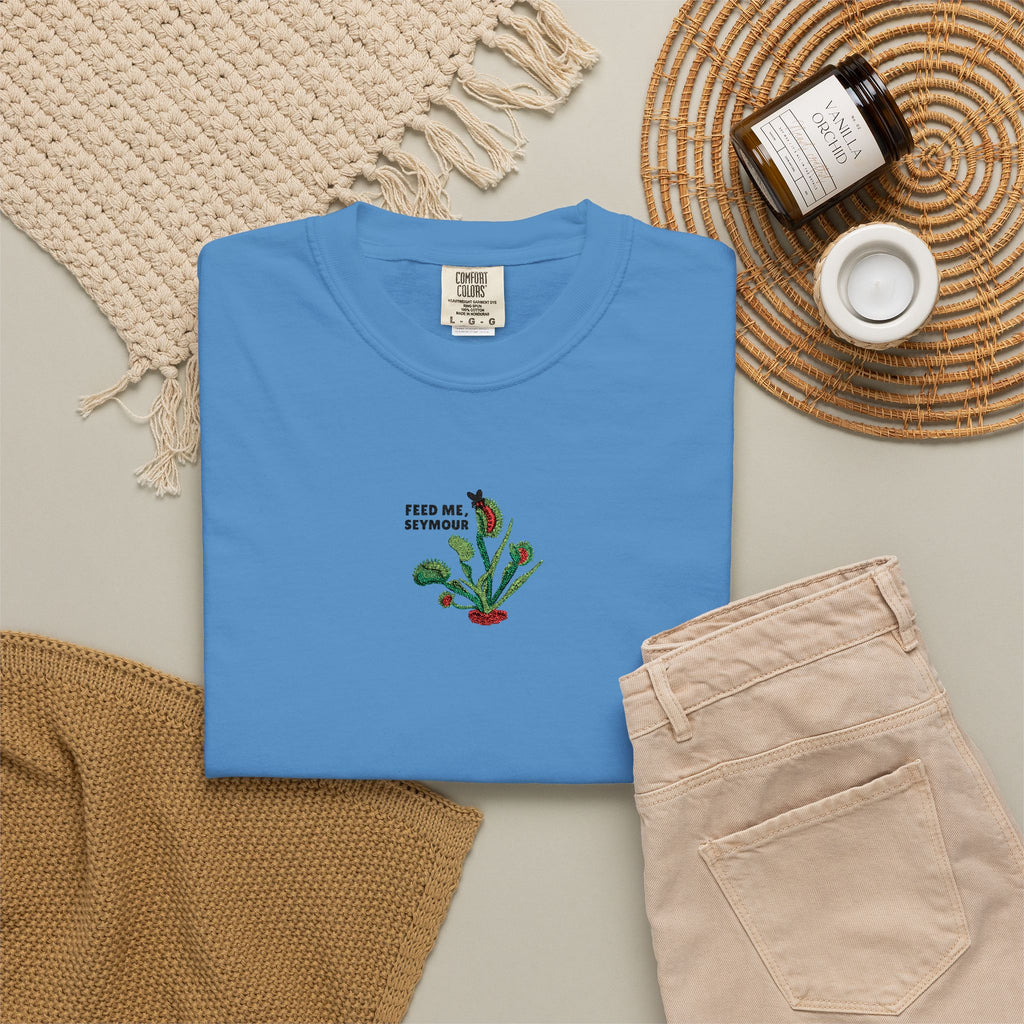 Embroidered Feed Me Seymour Tee