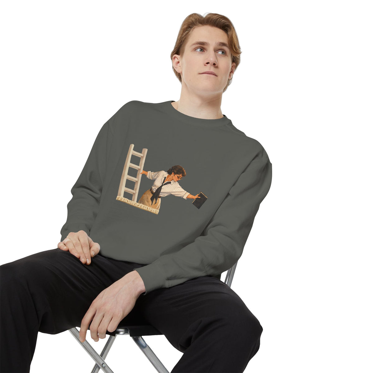 Evelyn Librarian Crewneck Sweatshirt
