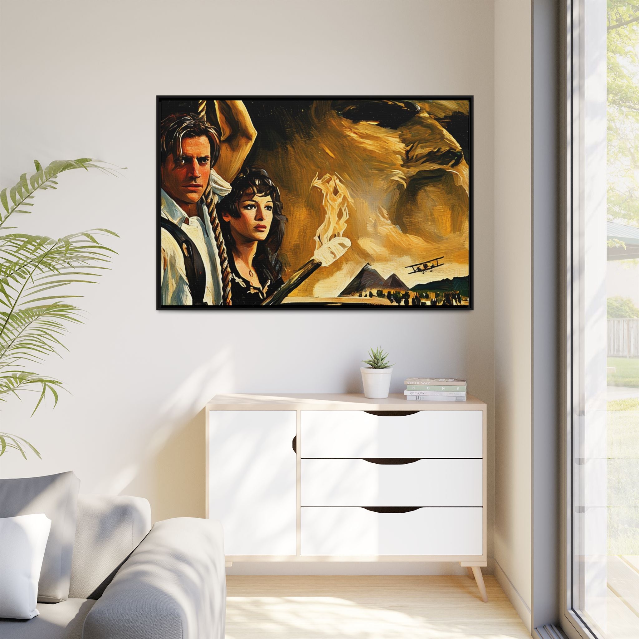 Rick & Evelyn Framed Canvas