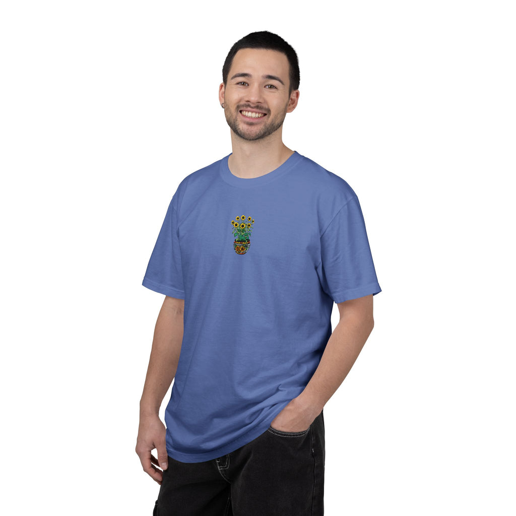 Embroidered Sunflower Tee