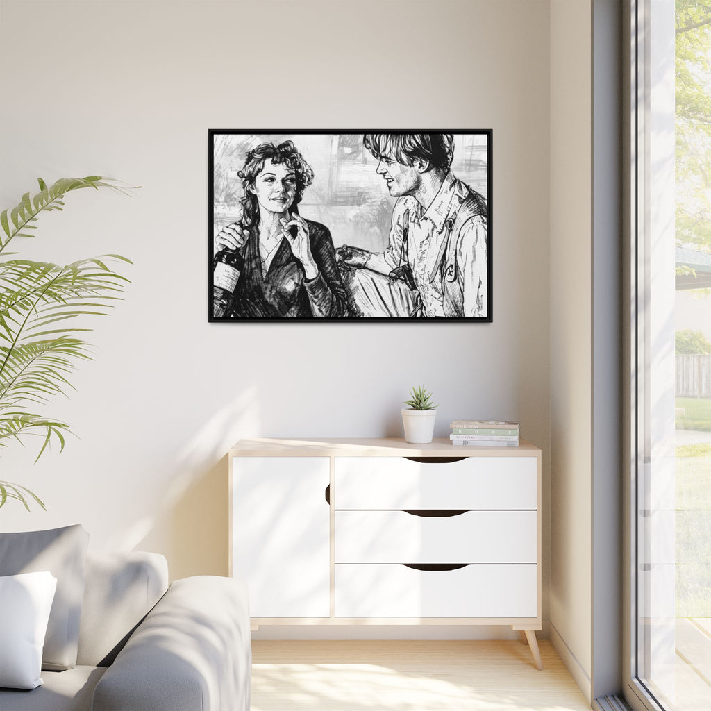 Rick & Evelyn Framed Canvas