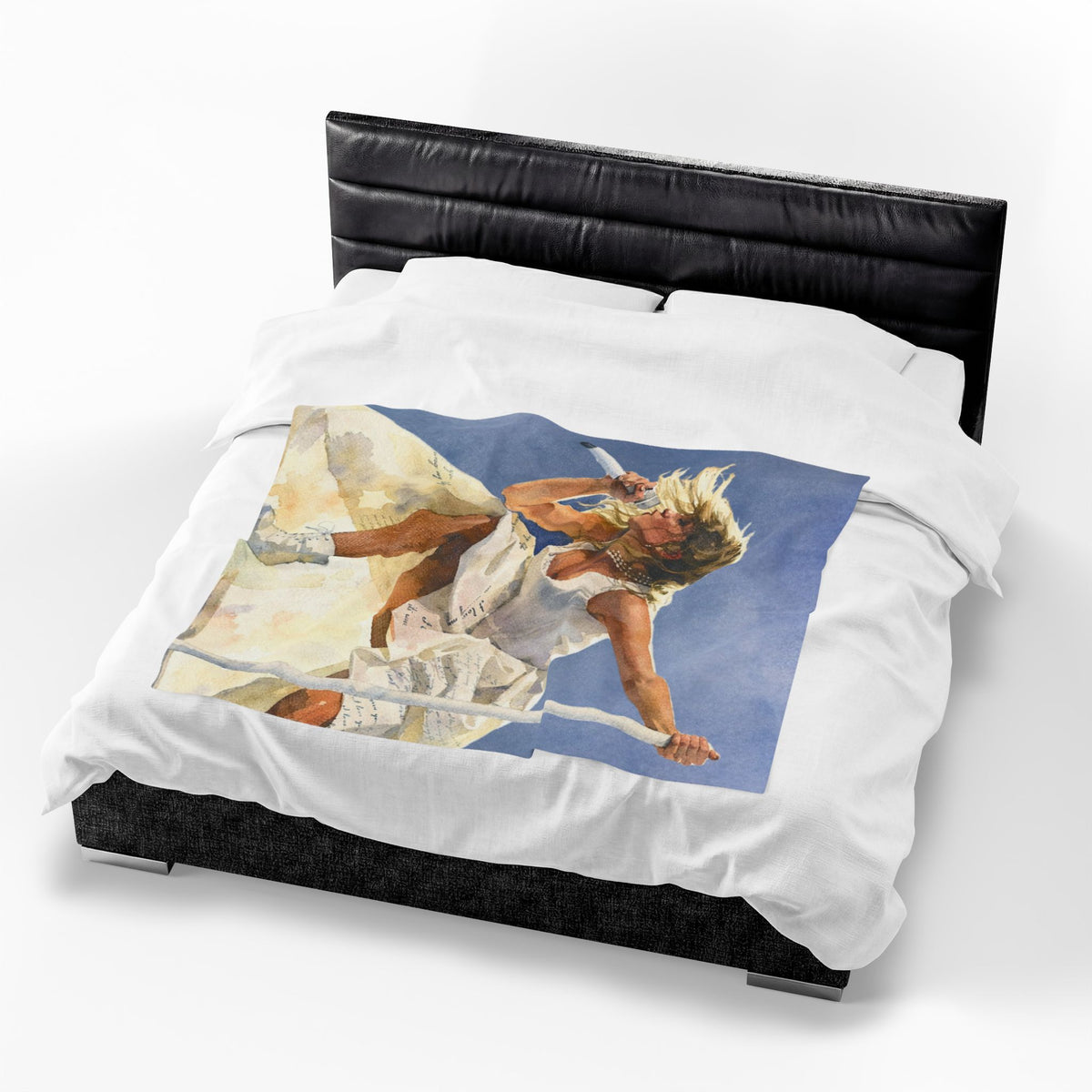Music Lover Poet Plush Blanket