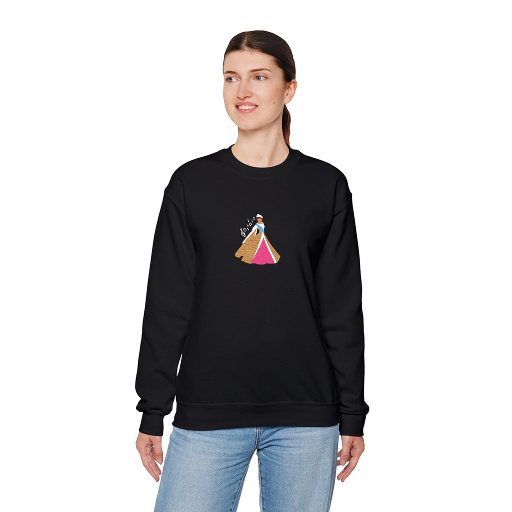 Embroidered Princess Crewneck Sweatshirt