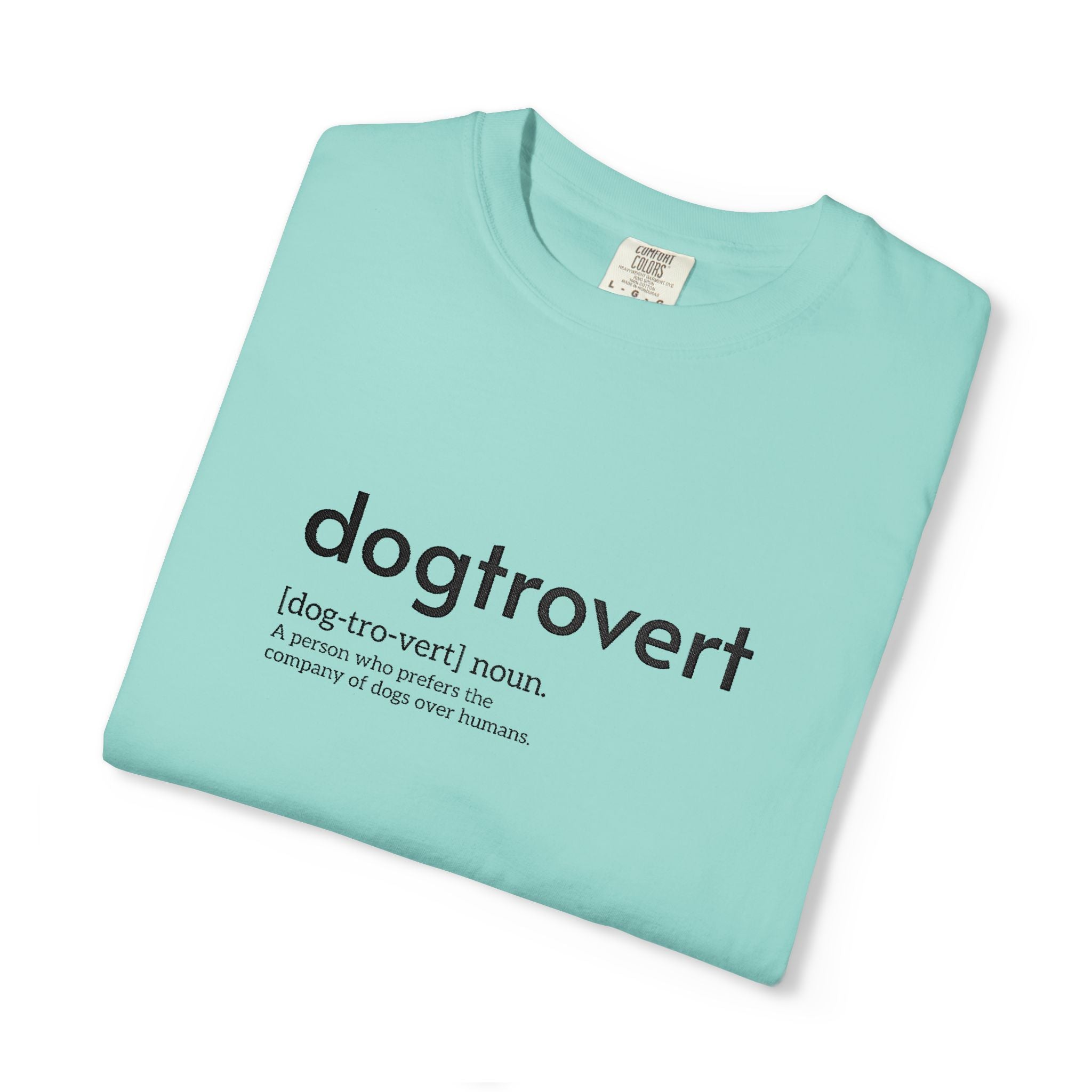 Dog-tro-vert Embroidered T-Shirt