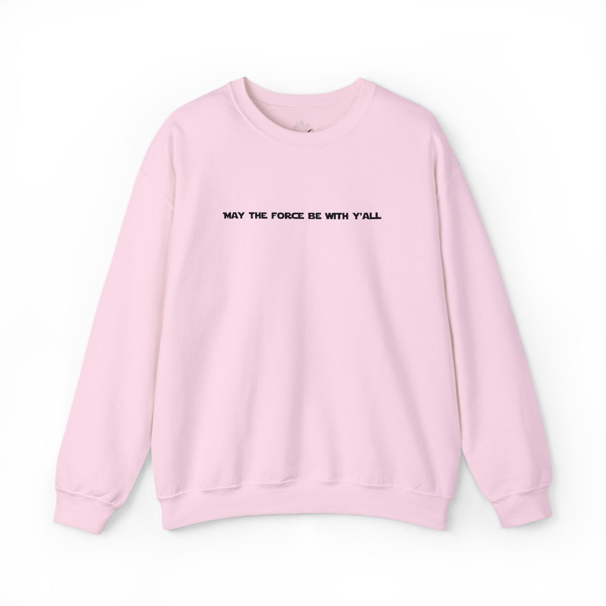 Embroidered May the Force Be With Yall Crewneck Sweatshirt