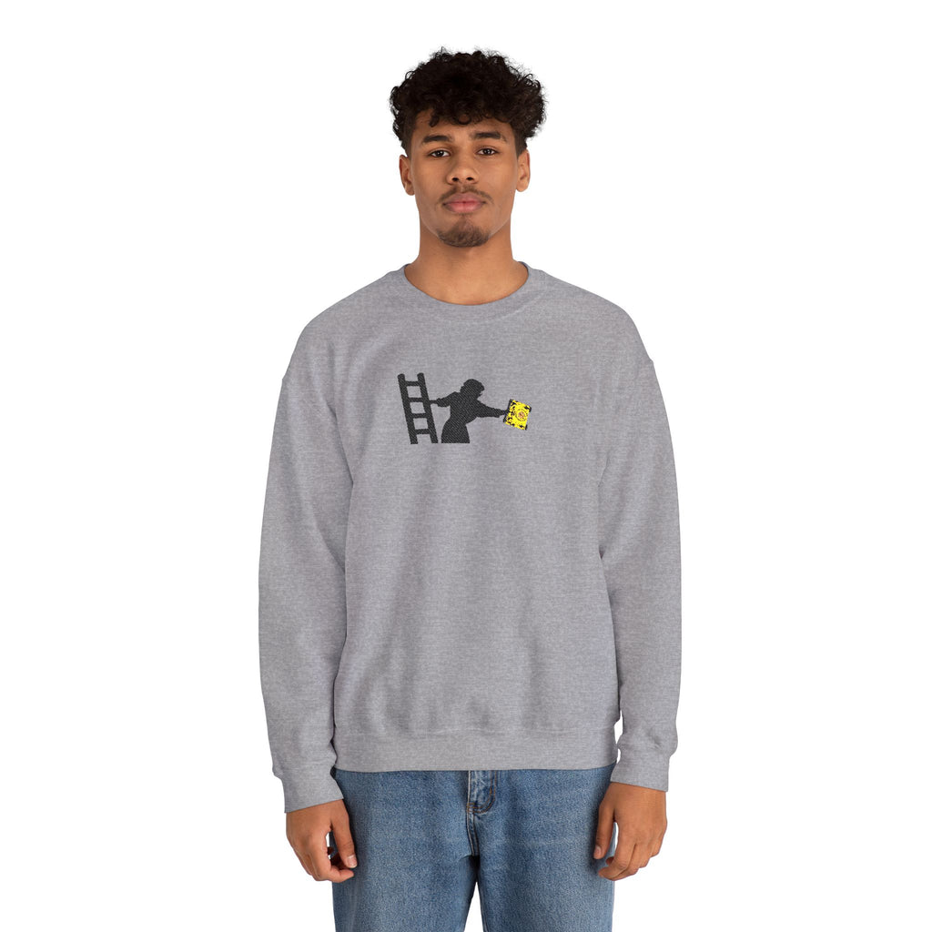 Embroidered Evelyn Librarian Crewneck Sweatshirt