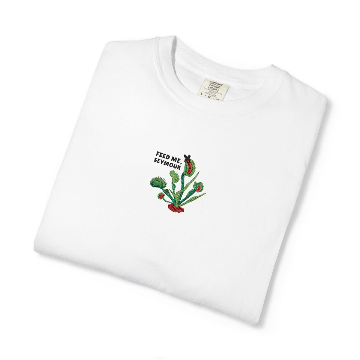 Embroidered Feed Me Seymour Tee