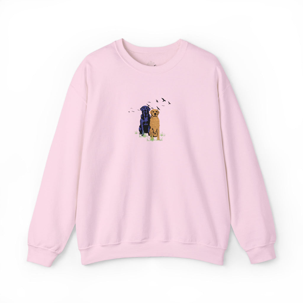 Embroidered Dog Crewneck Sweatshirt