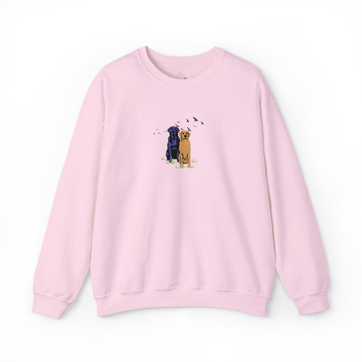 Embroidered Dog Crewneck Sweatshirt