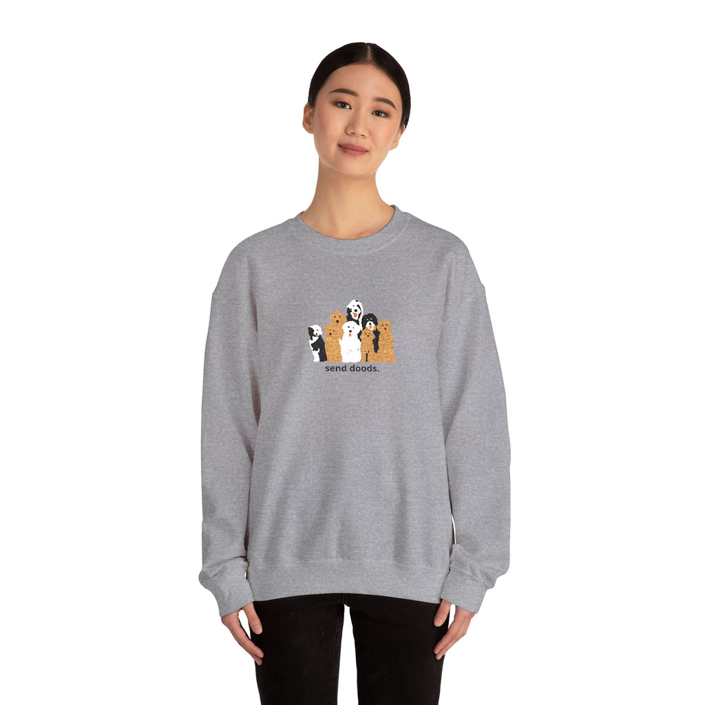 Embroidered Send Doods Crewneck Sweatshirt