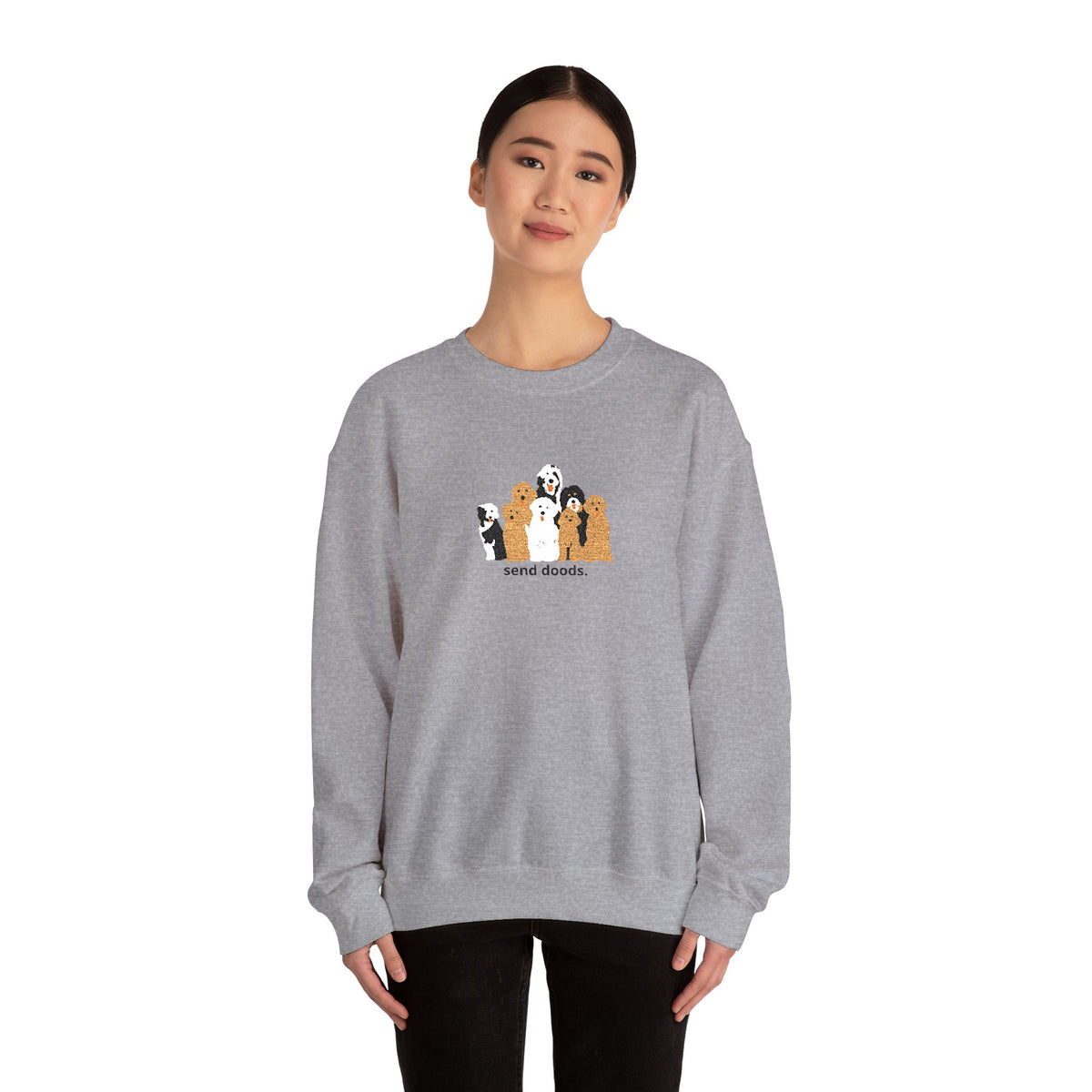 Embroidered Send Doods Crewneck Sweatshirt
