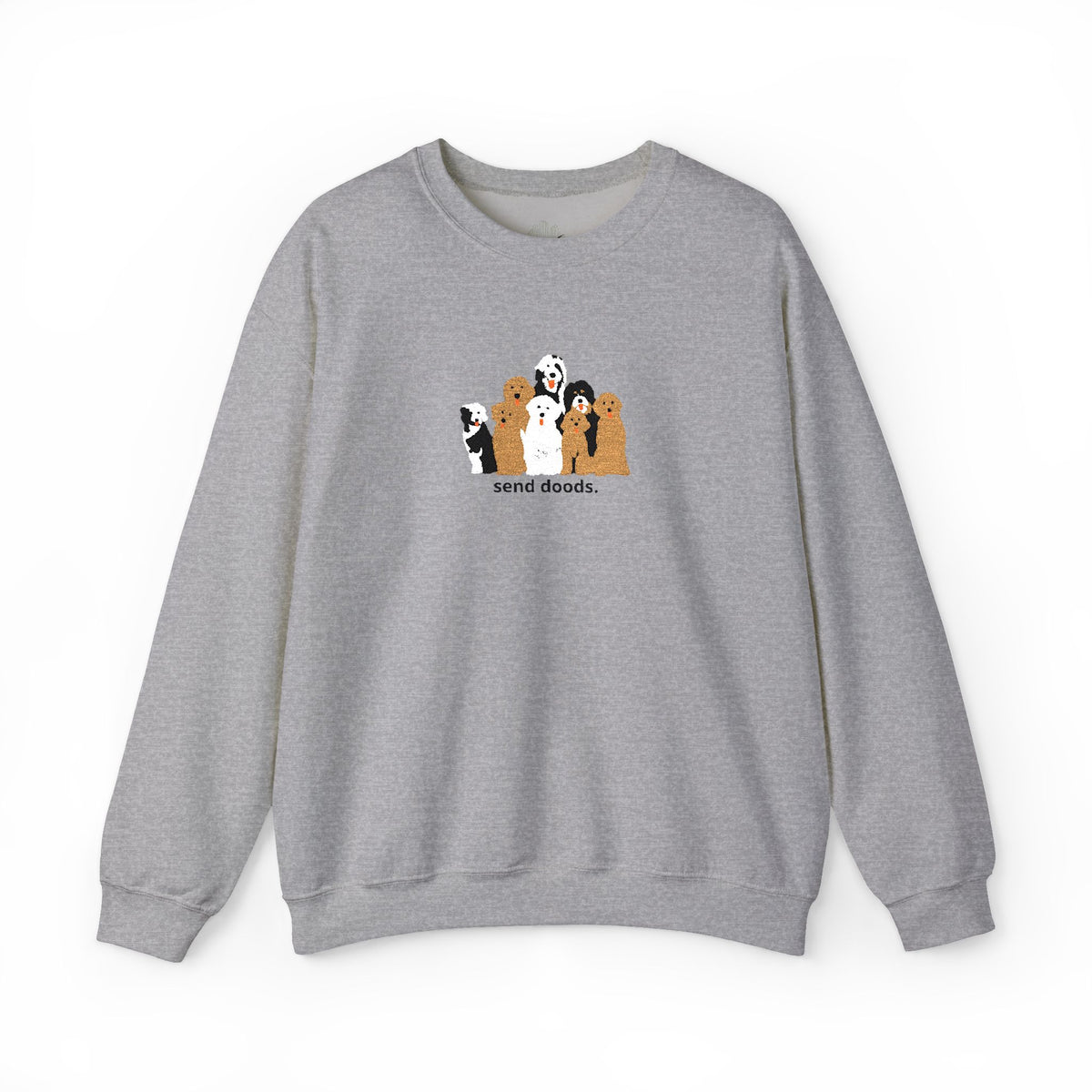 Embroidered Send Doods Crewneck Sweatshirt