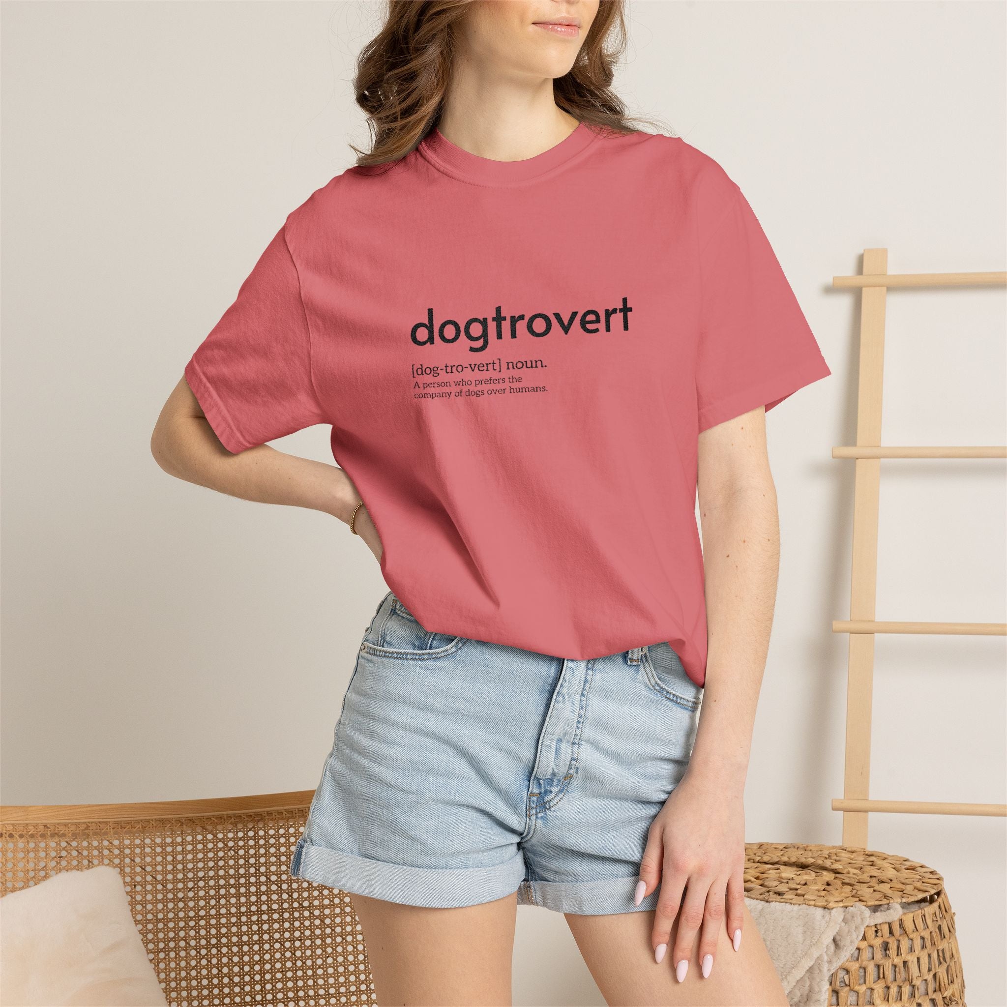 Dog-tro-vert Embroidered T-Shirt