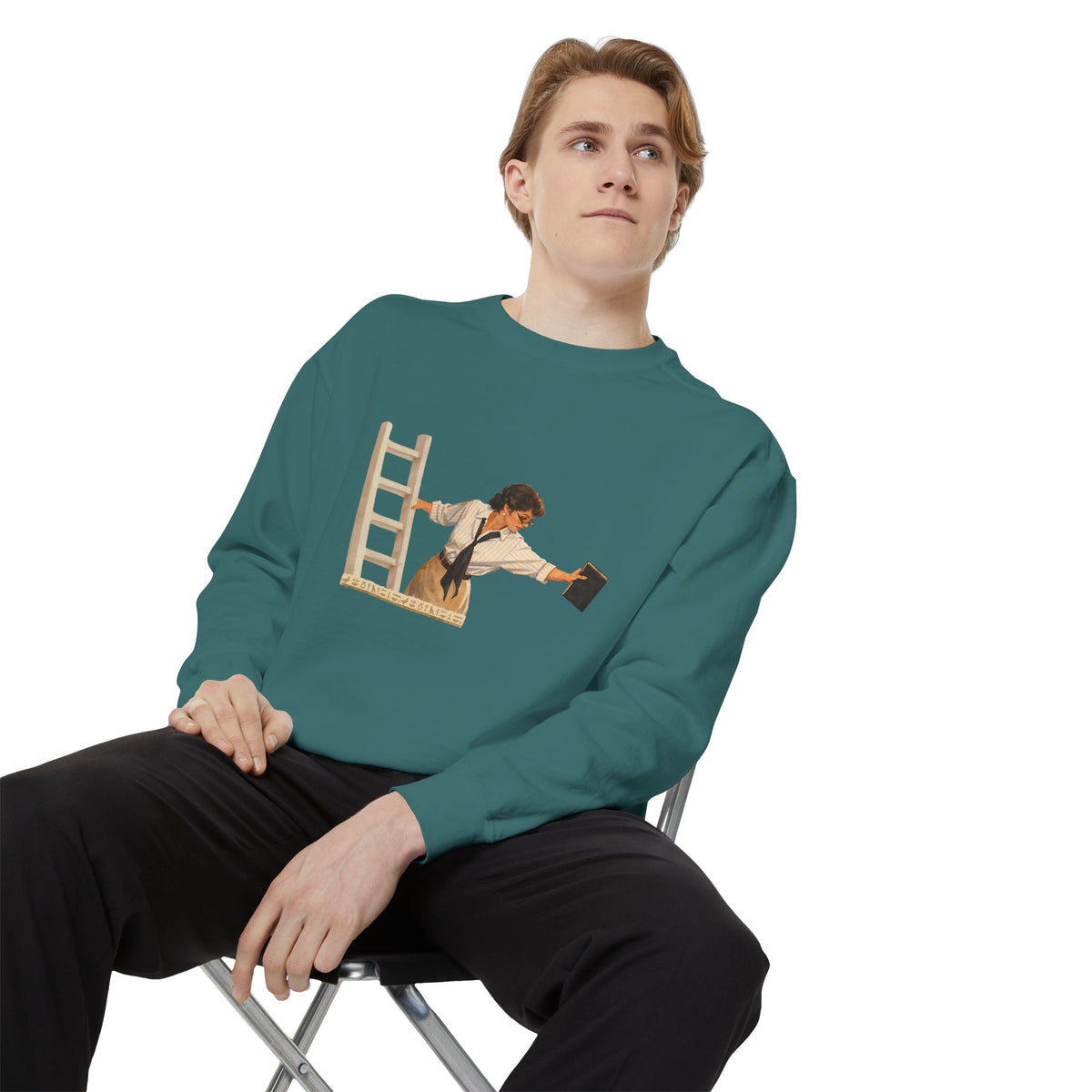 Evelyn Librarian Crewneck Sweatshirt
