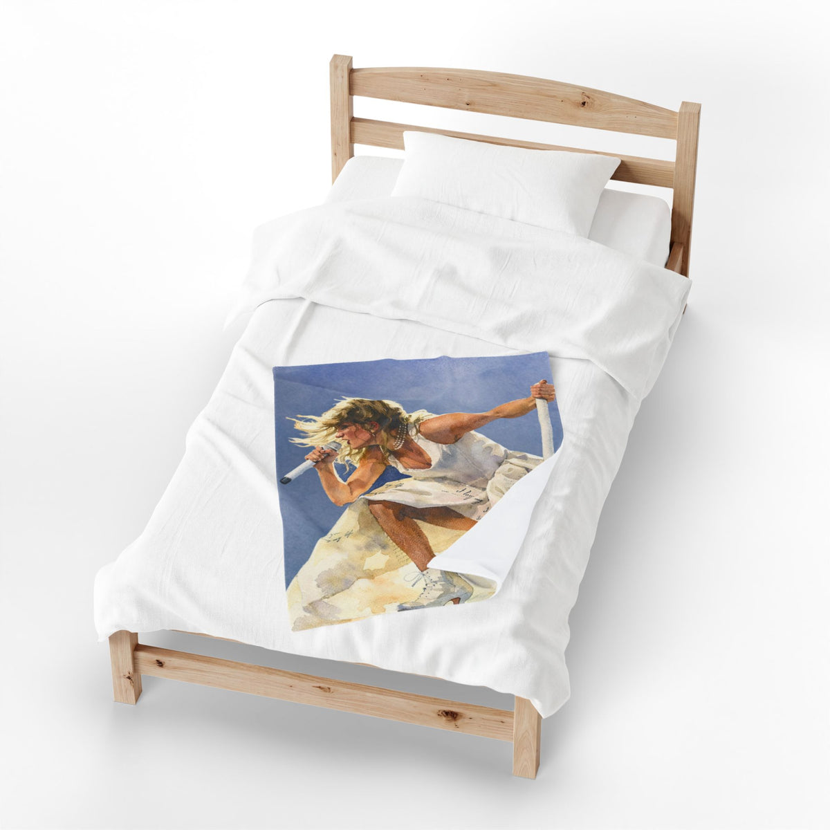 Music Lover Poet Plush Blanket