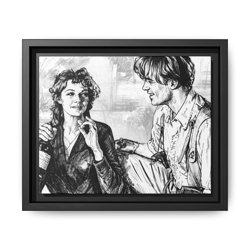 Rick & Evelyn Framed Canvas