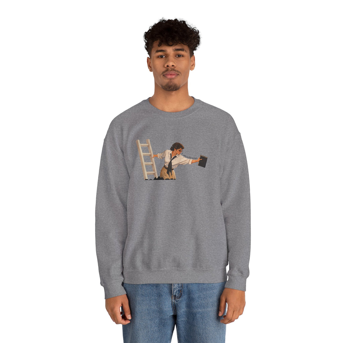 Vintage Evelyn Librarian Crewneck Sweatshirt