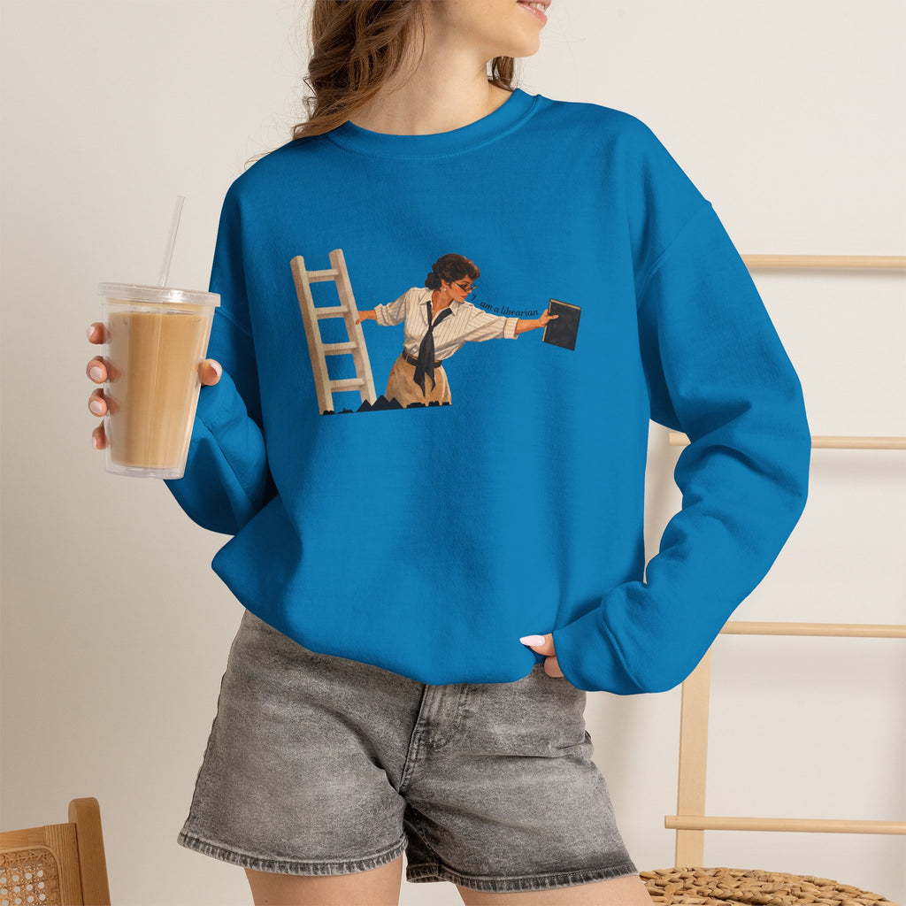 Vintage Evelyn Librarian Crewneck Sweatshirt