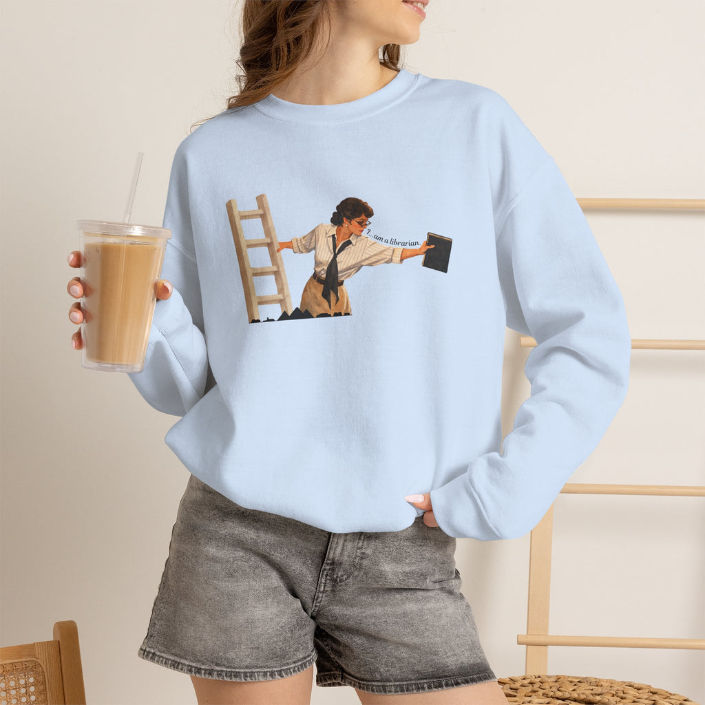 Vintage Evelyn Librarian Crewneck Sweatshirt