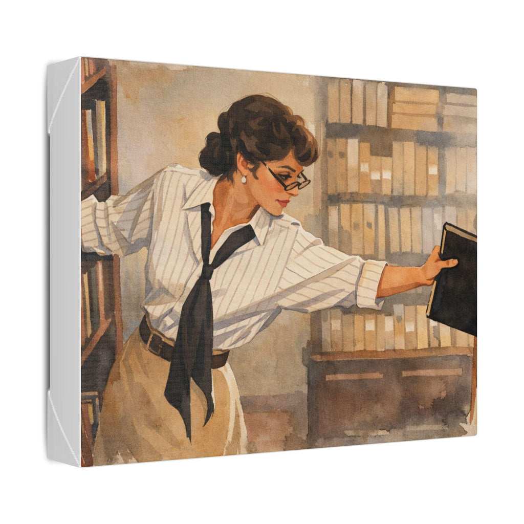 The Mummy 1999: Evelyn Librarian Classic Stretched Canvas