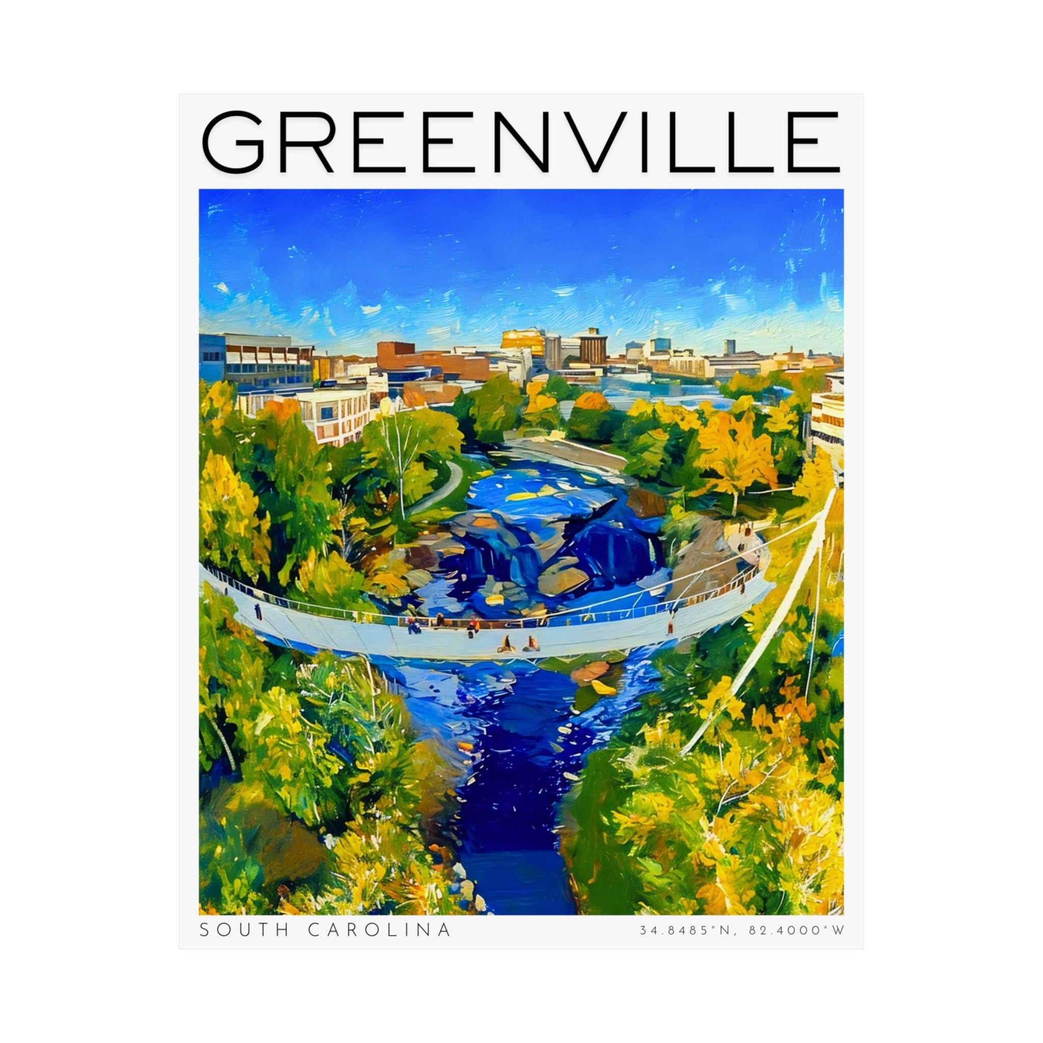 Greenville South Carolina Poster