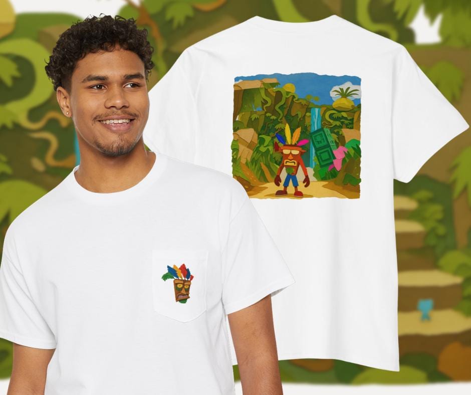 Video Game Throwback Pocket Tee