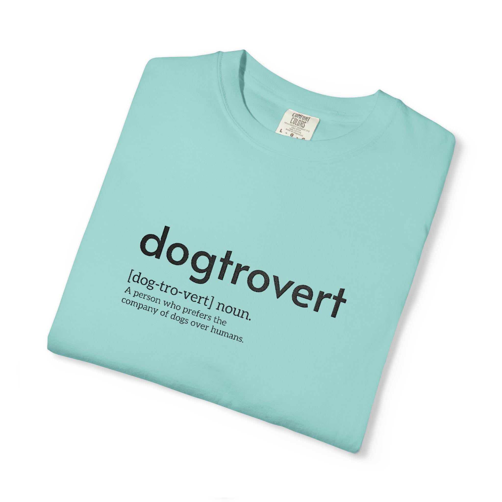 Dog-tro-vert Embroidered T-Shirt