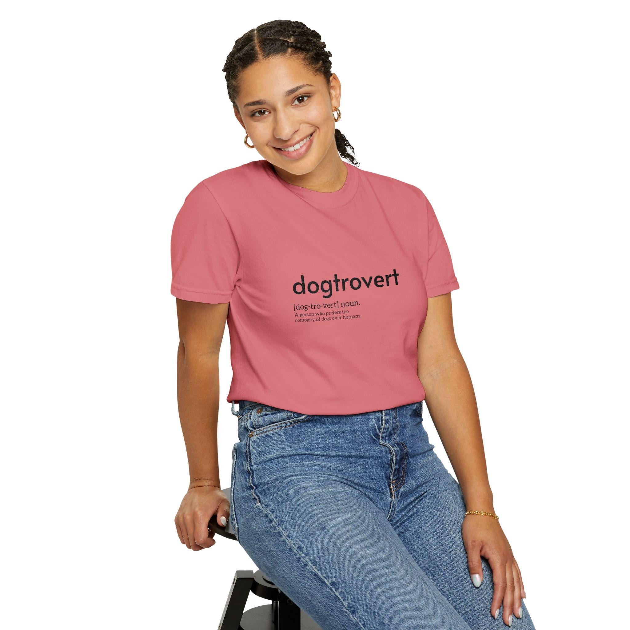 Dog-tro-vert Embroidered T-Shirt