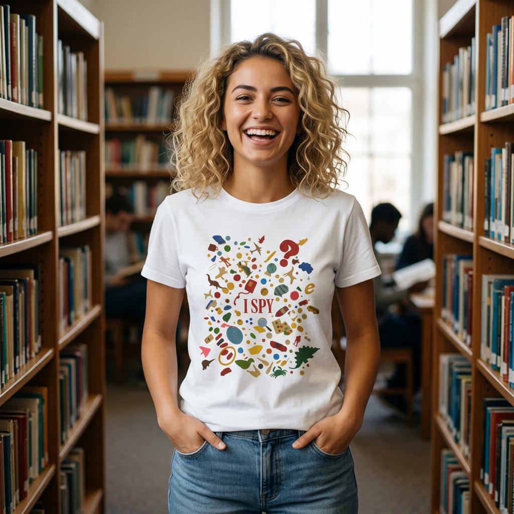 I Spy Puzzle Pattern T-Shirt
