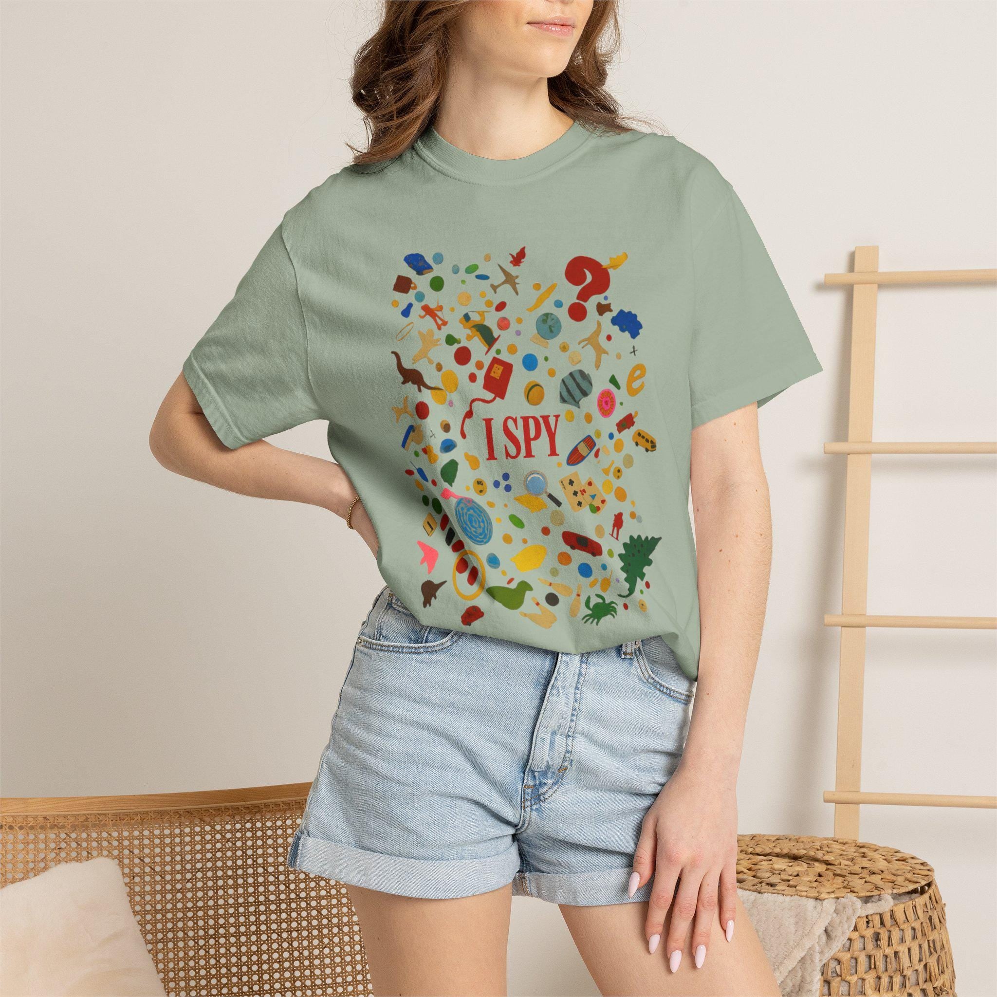 I Spy Puzzle Pattern T-Shirt